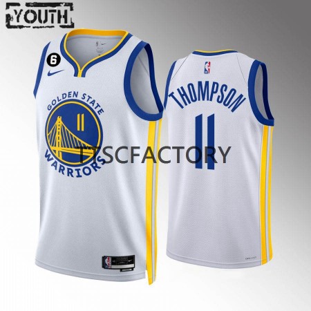 Golden State Warriors Klay Thompson 11 Nike 2022-23 Association Edition Valkoinen Lasten Pelipaidat Swingman